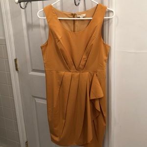 👗Mustard yellow cocktail dress